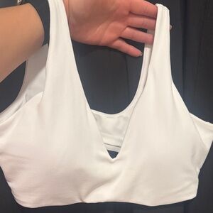 Soft motion Scoop back Bralette - White